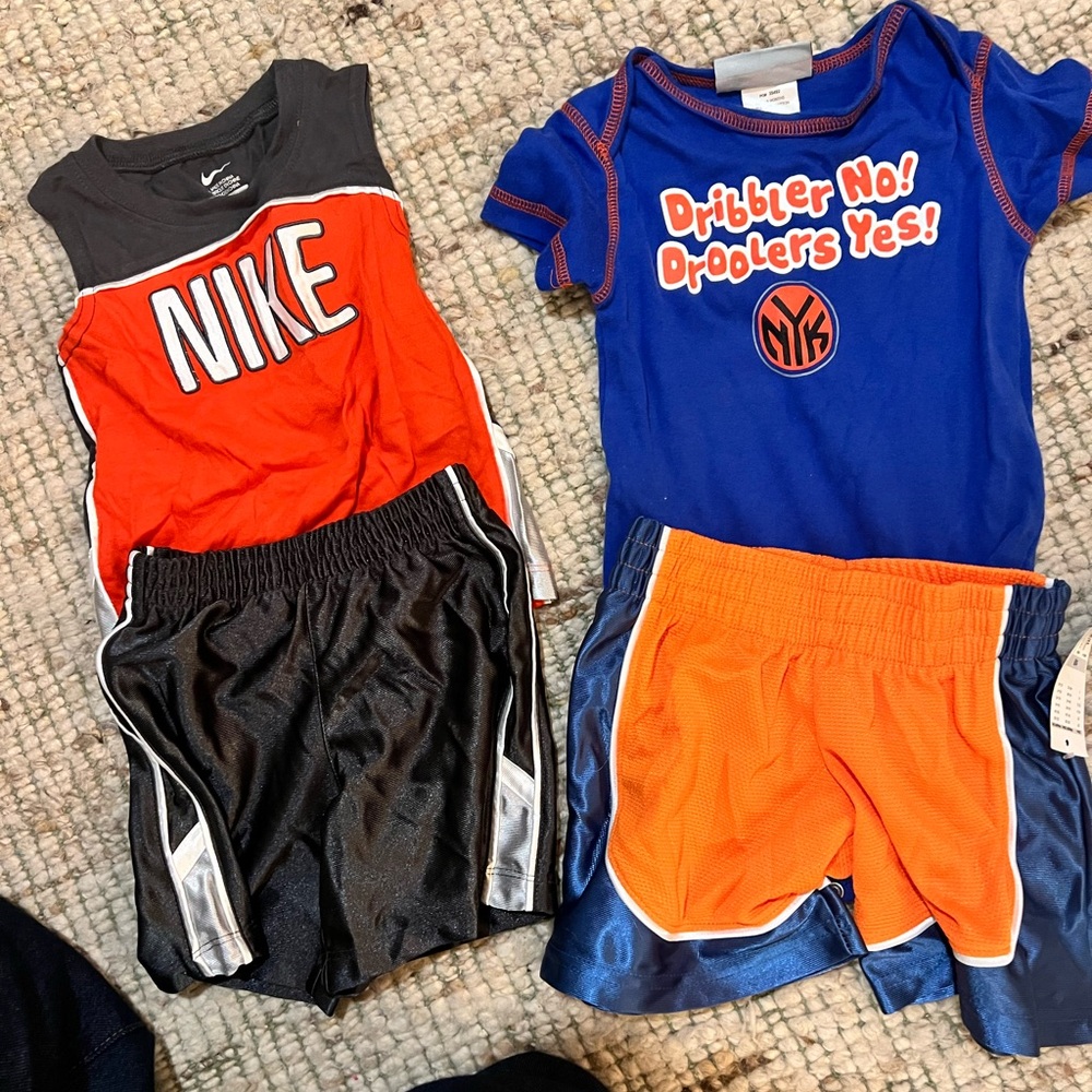 Nike Kids' Orange and Blue Sports Set